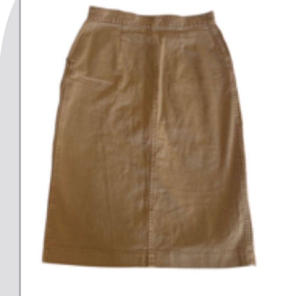 Wilfred Button-Front Midi Skirt - Camel Brown size 6
